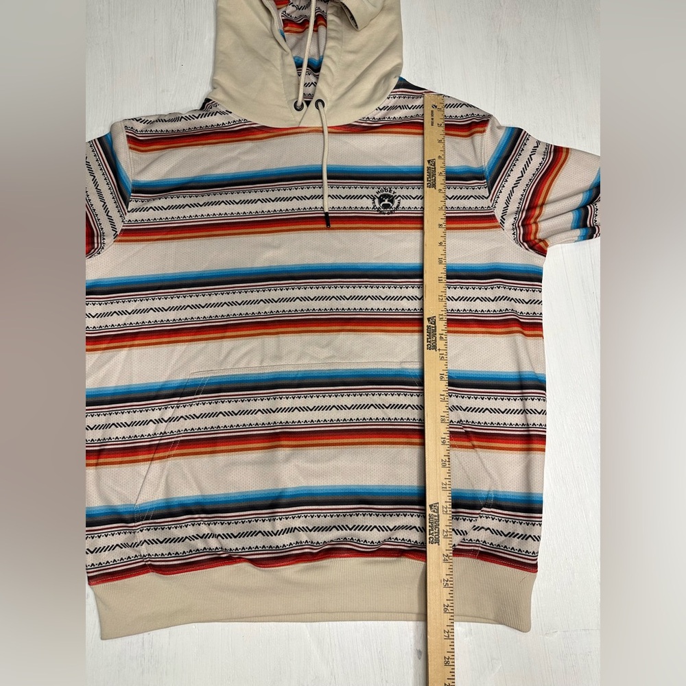 Hooey Serape Hoodie • Western Aztec Stripe • Men’s M - Picture 5 of 8